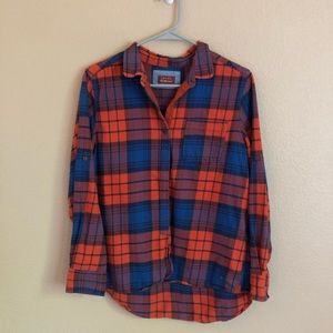 JACHS Girlfriend Blue and Red Flannel